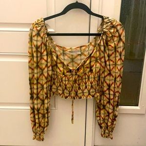 Urban Outfitters Long Sleeve Crop Top